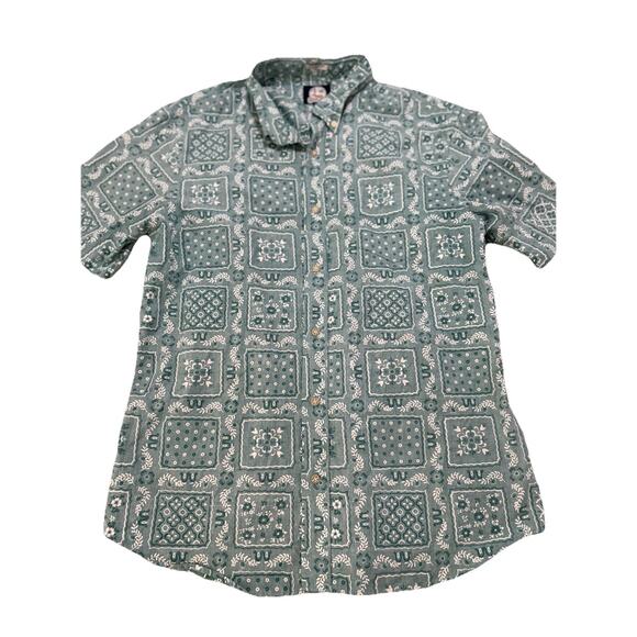 Reyn Spooner XL Original Lahaina Tailored Fit Bandana Hawaiian Aloha Shirt - Picture 1 of 7